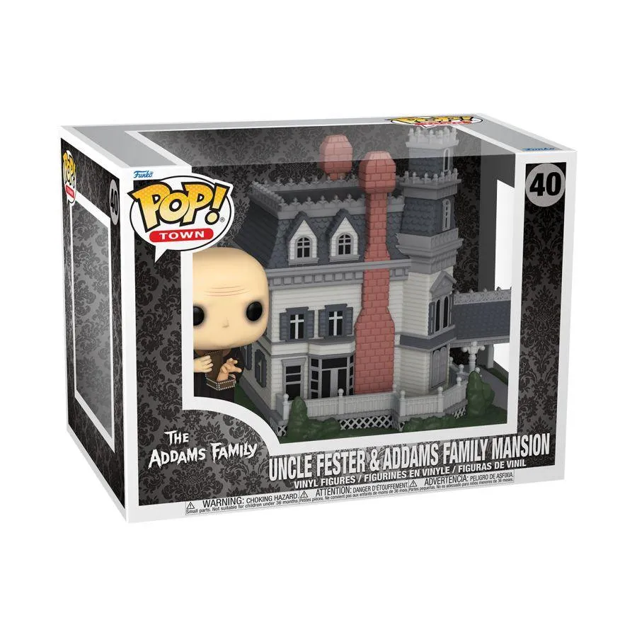 Addams Family (TV) - Fester with Addams Family Mansion Pop! Town - Image 4