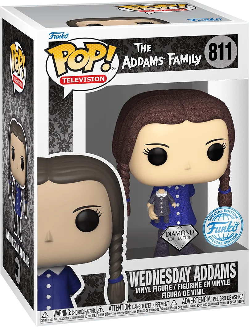 Addams Family (TV) - Wednesday US Exclusive Diamond Glitter Pop! Vinyl [RS] - Image 3