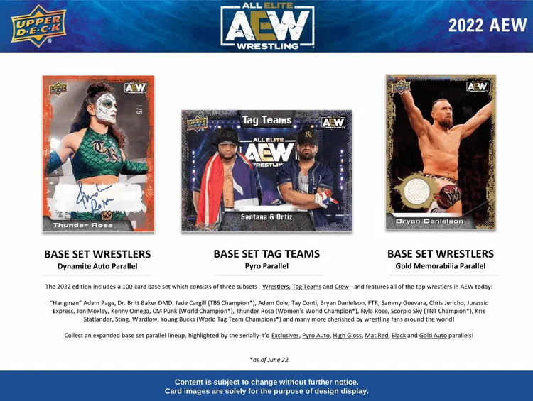 AEW - 2022 All Elite Wrestling Cards (Display of 16) - Image 4
