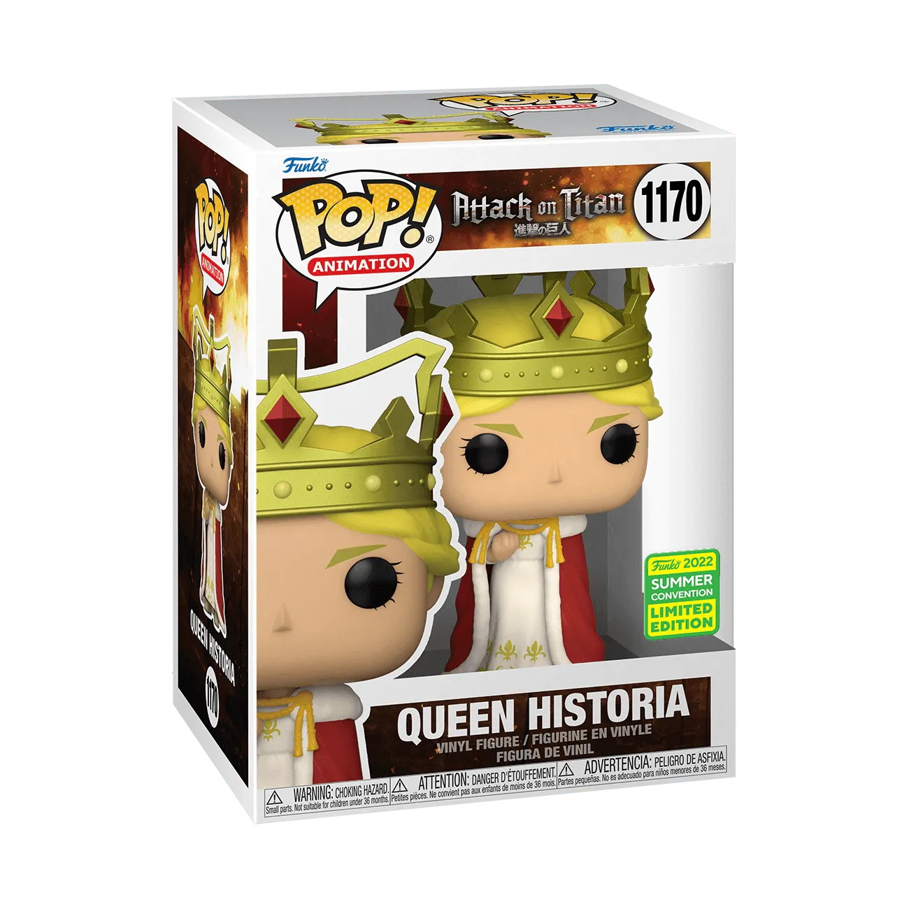 Attack on Titan - Queen Historia SDCC 2022 Exclusive Pop! Vinyl - Image 3