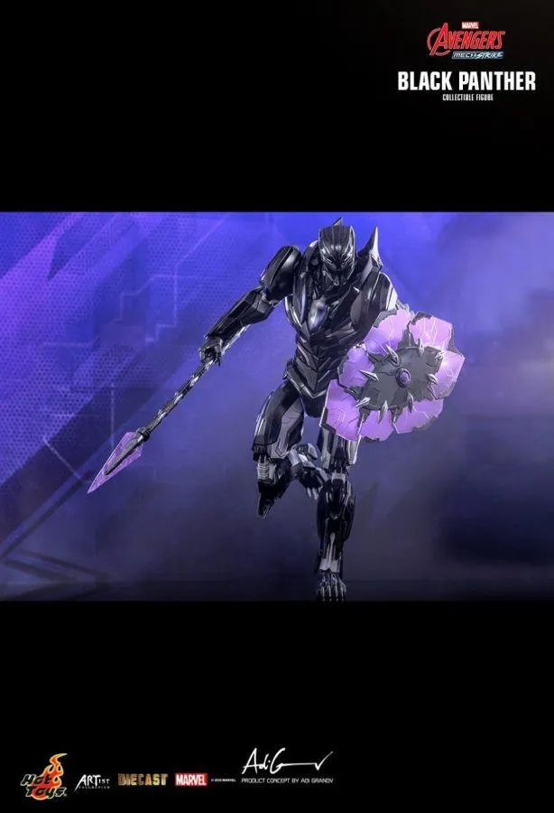 Avengers: Mech Strike - Black Panther Diecast 1:6 Scale Action Figure - Image 8