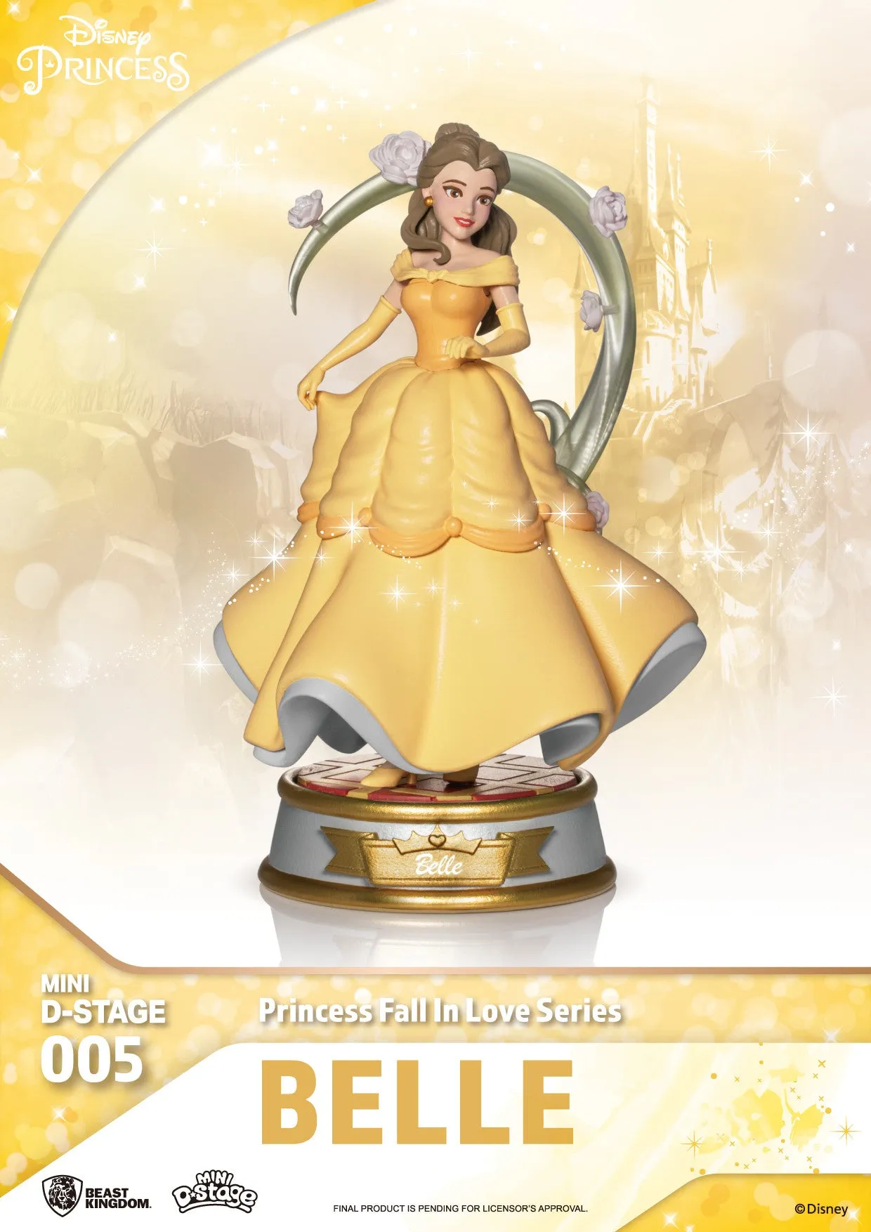 Beast Kingdom Mini D Stage Disney Princess Fall In Love Series Belle - Image 2