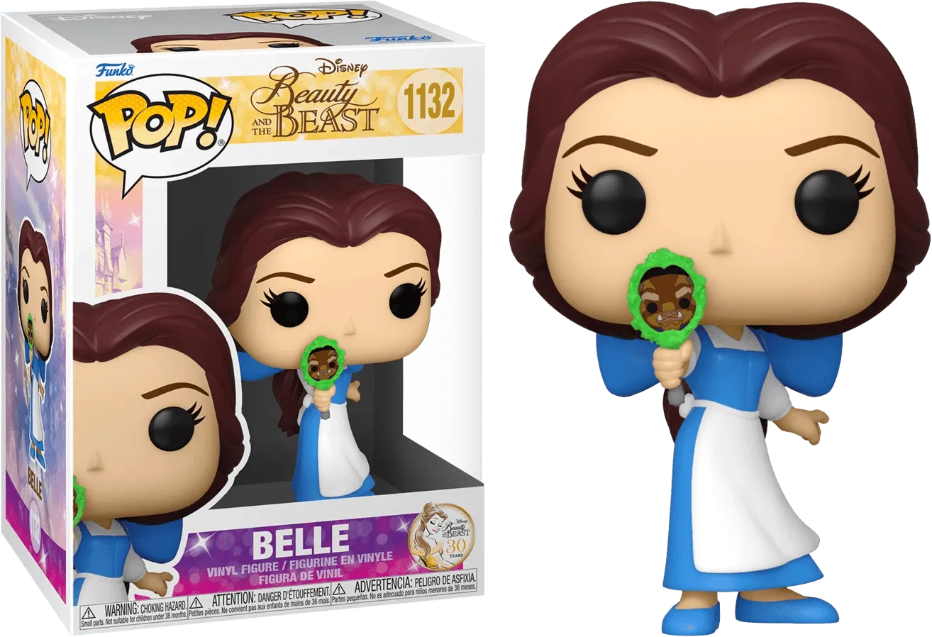 Beauty and the Beast (1991) 30th Anniversary - Belle with Enchanted Mirror Pop! Vinyl