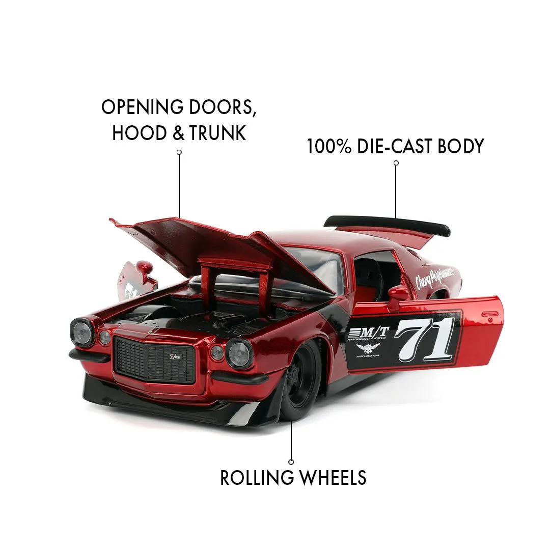Big Time Muscle - 1:24 Scale 1971 Chevrolet Camaro Diecast Vehicle - Image 9