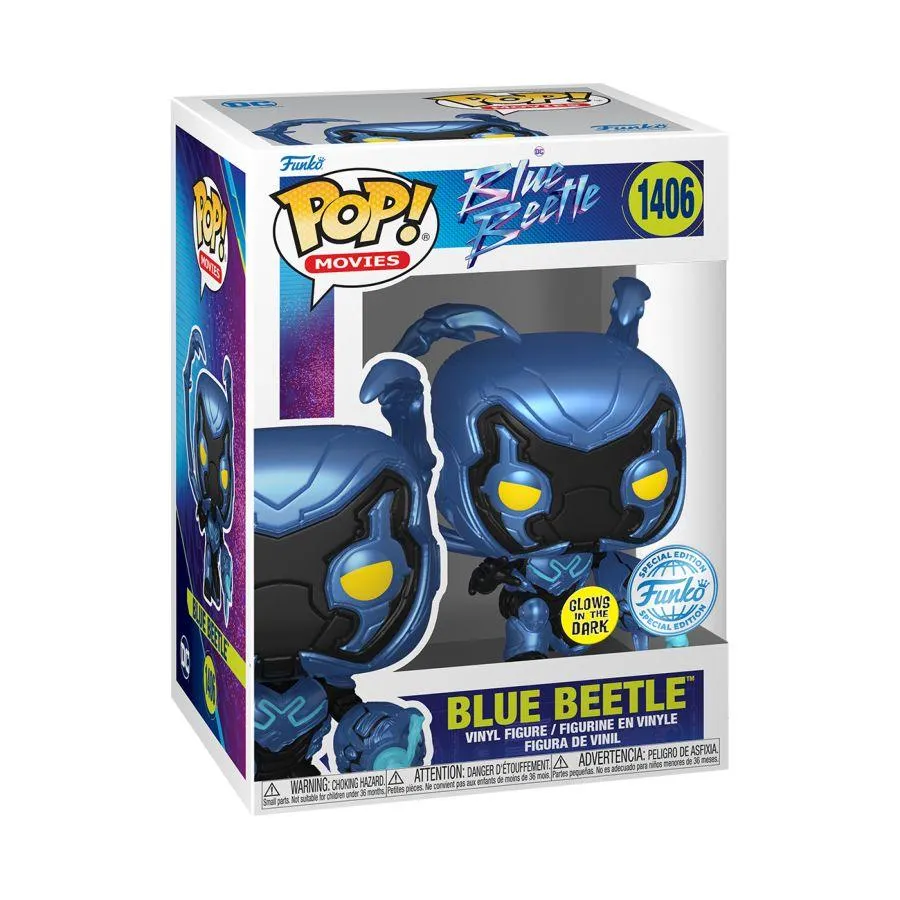 Blue Beetle (2023) - Blue Beetle Glow US Exclusive Pop! Vinyl [RS] - Image 3