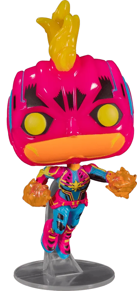 Captain Marvel (comics) - Captain Marvel Blacklight US Exclusive Pop! Vinyl [RS] - Image 2