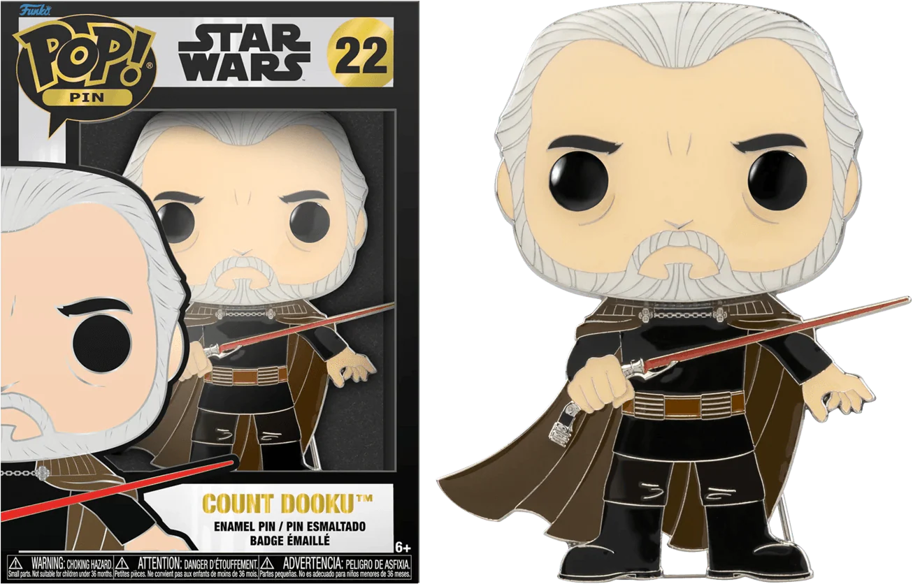 Star Wars - Count Dooku 4" Pop! Enamel Pin