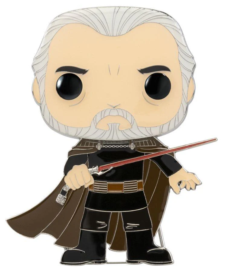 Star Wars - Count Dooku 4" Pop! Enamel Pin - Image 2