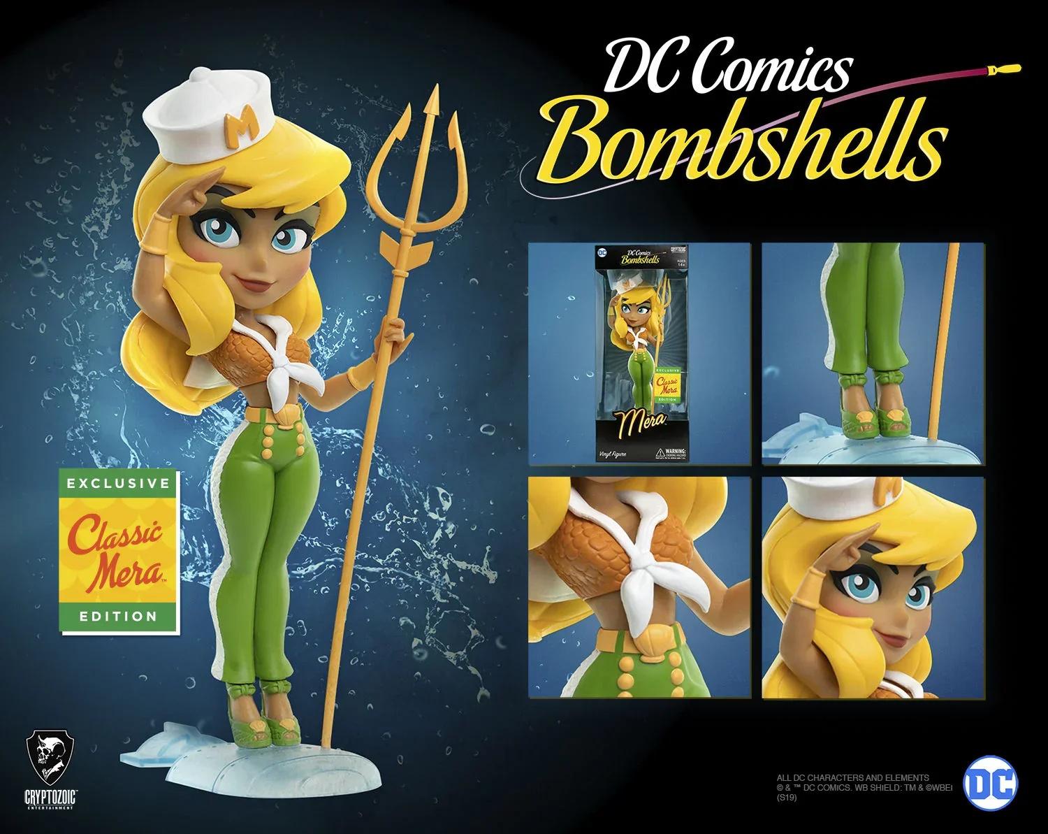 DC Comics Bombshells - Series 03 Mera Classic Vinyl Figure Exclusive - Image 2