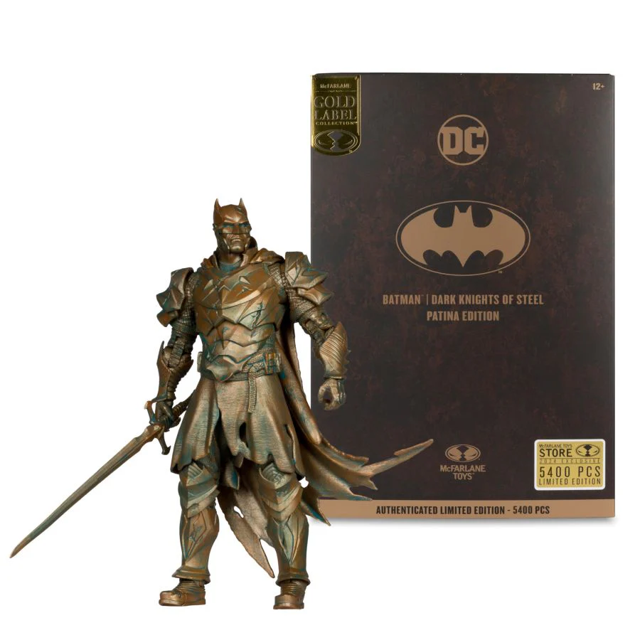 DC Multiverse - Batman (Dark Knights Of Steel) Patina Gold Label 7" Figure - Image 2