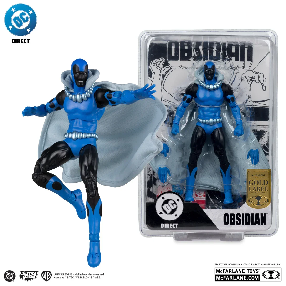 DC Comics - Obsidian (Infinity Inc #16) Gold Label 7" Action Figure - Image 7