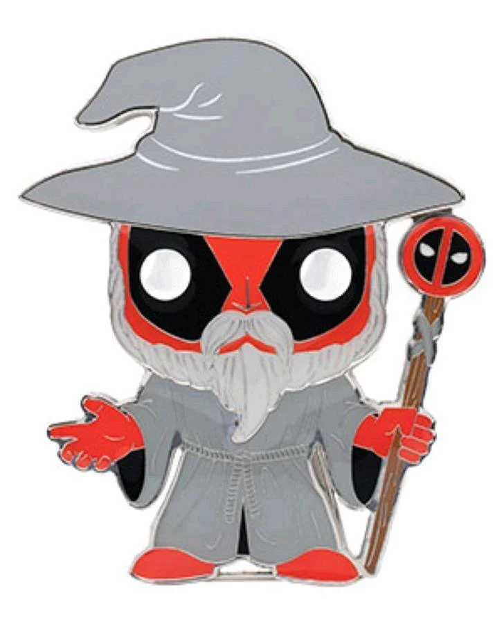 Deadpool - Wizard Deadpool 4" Pop! Enamel Pin - Image 2