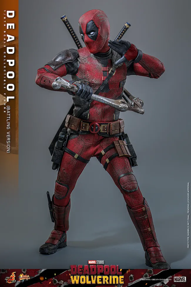 Deadpool & Wolverine - Deadpool (Battling Version) 1:6 Scale Collectible Action Figure - Image 10