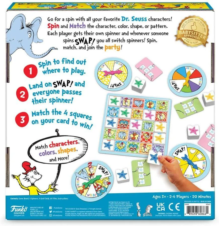 Dr Seuss - Pattern Party Game - Image 2