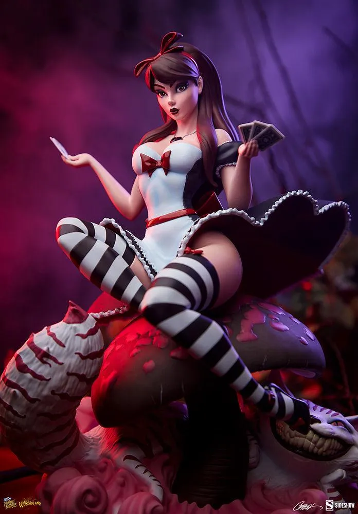 Fairytale Fantasies - Alice in Wonderland Game of Hearts Statue - Image 23
