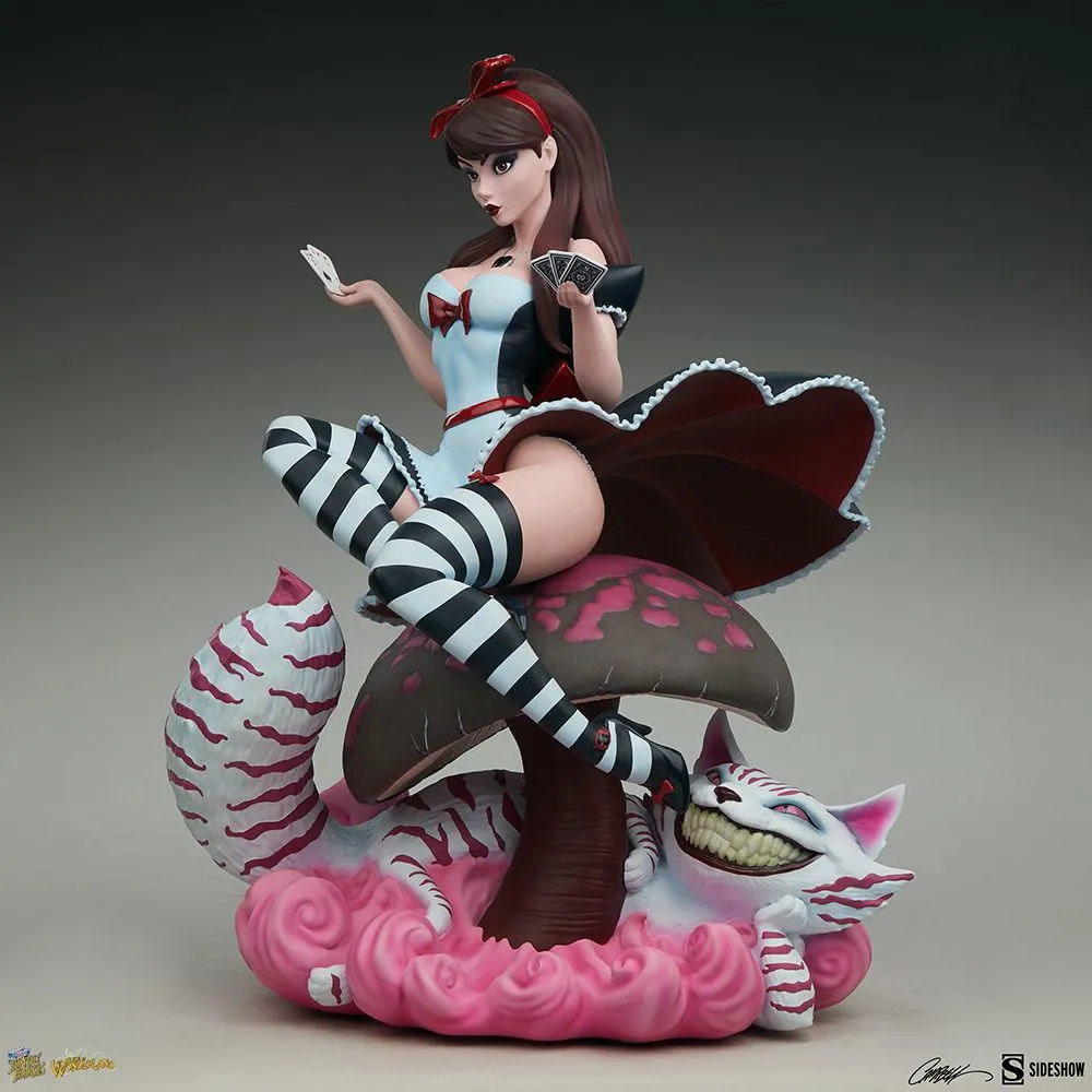 Fairytale Fantasies - Alice in Wonderland Game of Hearts Statue - Image 8