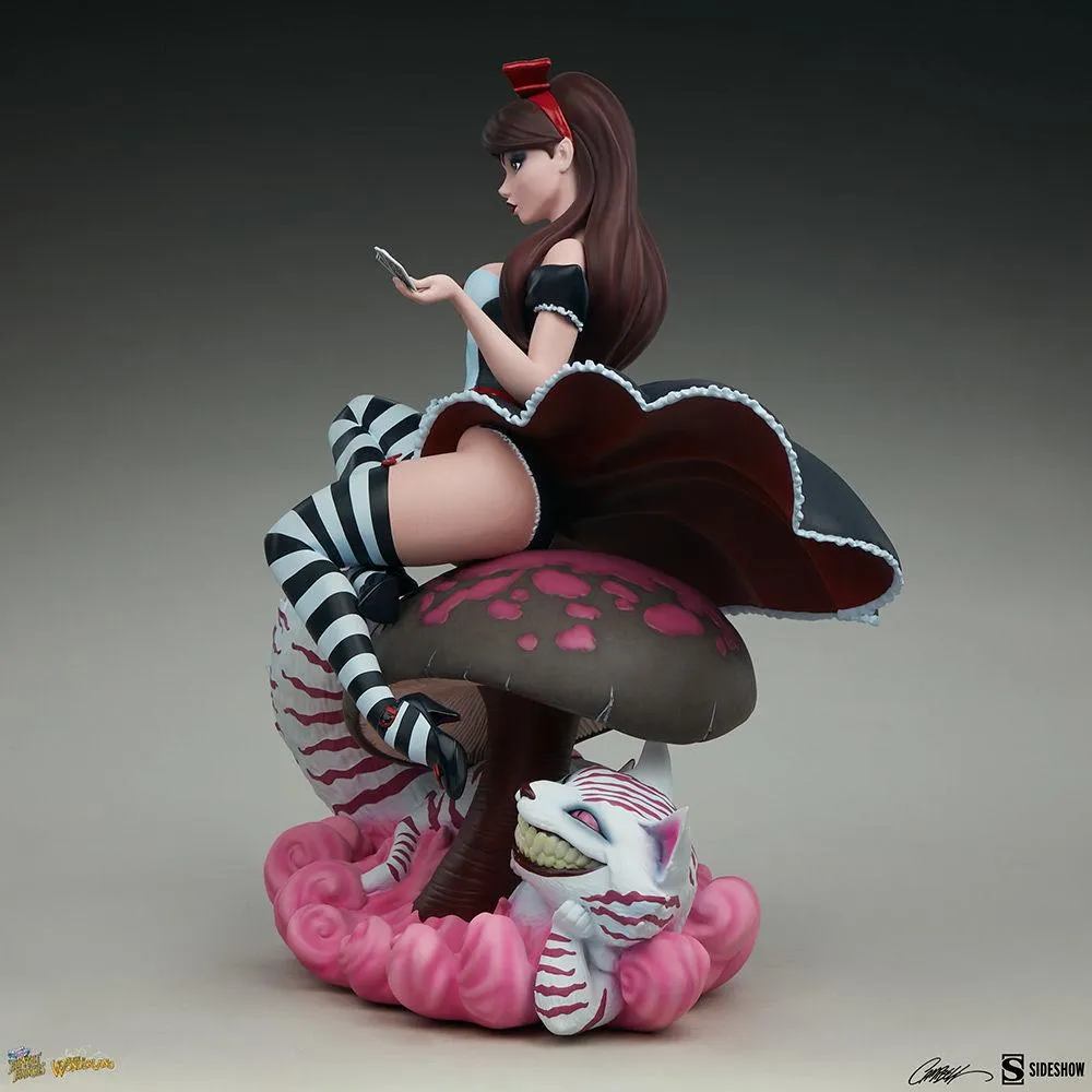 Fairytale Fantasies - Alice in Wonderland Game of Hearts Statue - Image 9