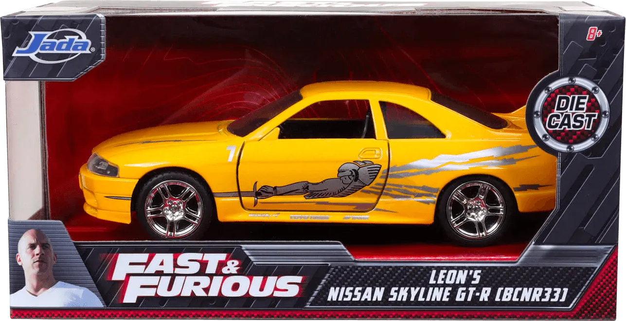 Fast and Furious - 1995 Nissan Skyline GTR R33 1:32 Scale Hollywood Ride