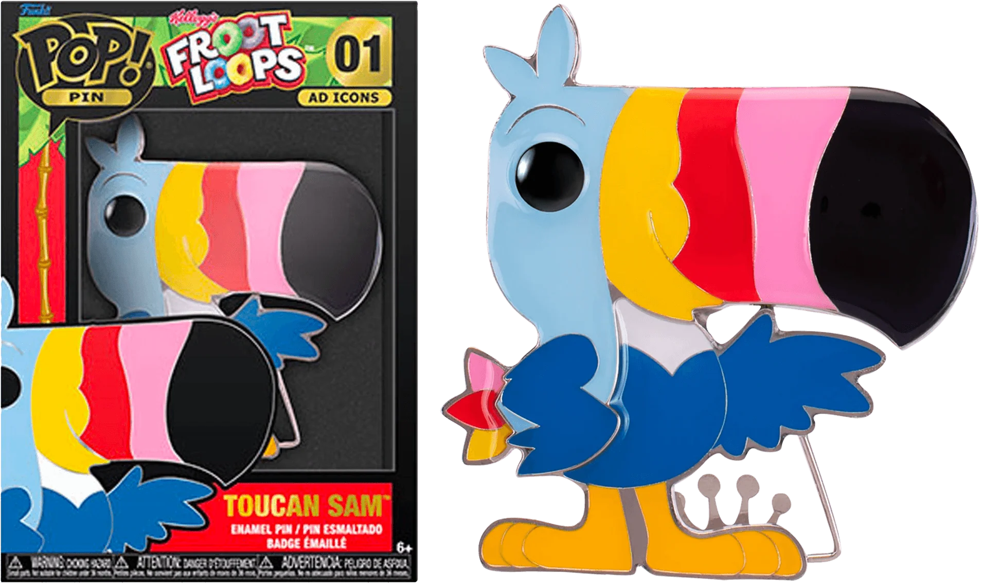 Froot Loops - Toucan Sam 4" Pop! Enamel Pin