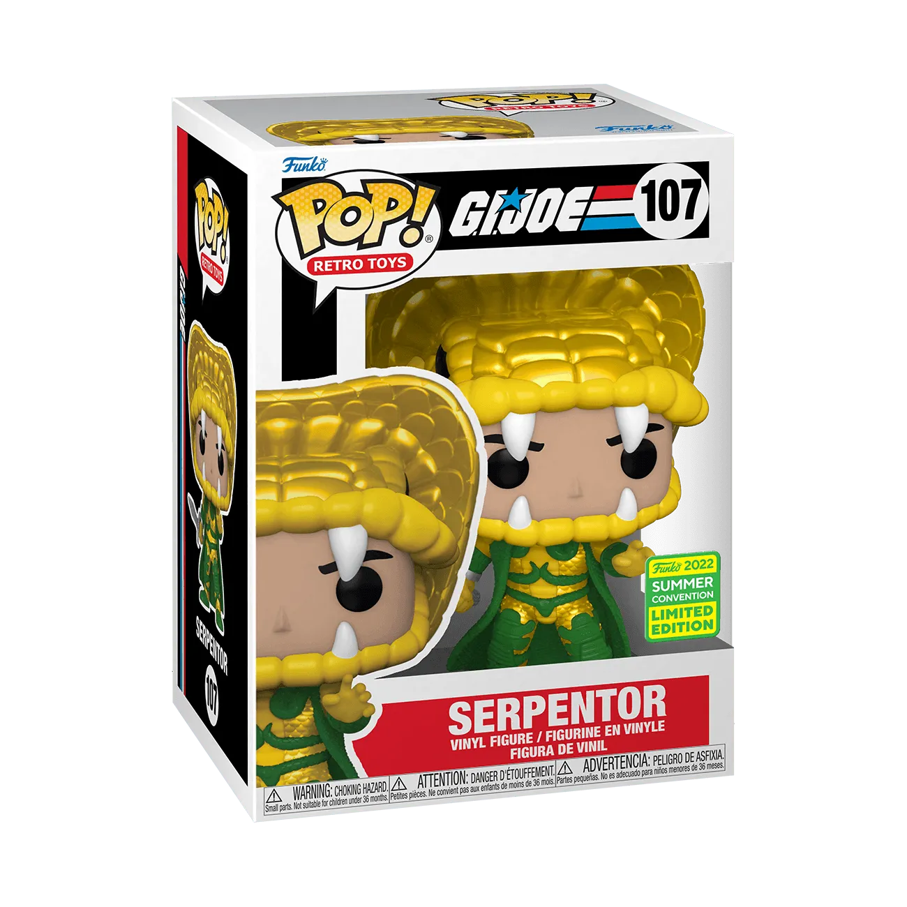 G.I. Joe - Serpentor SDCC 2022 Exclusive Pop! Vinyl [RS] - Image 3