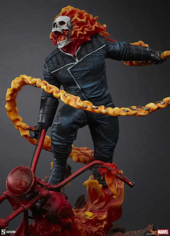 Ghost Rider - Ghost Rider (Classic Variant) Premium Format Statue - Image 4