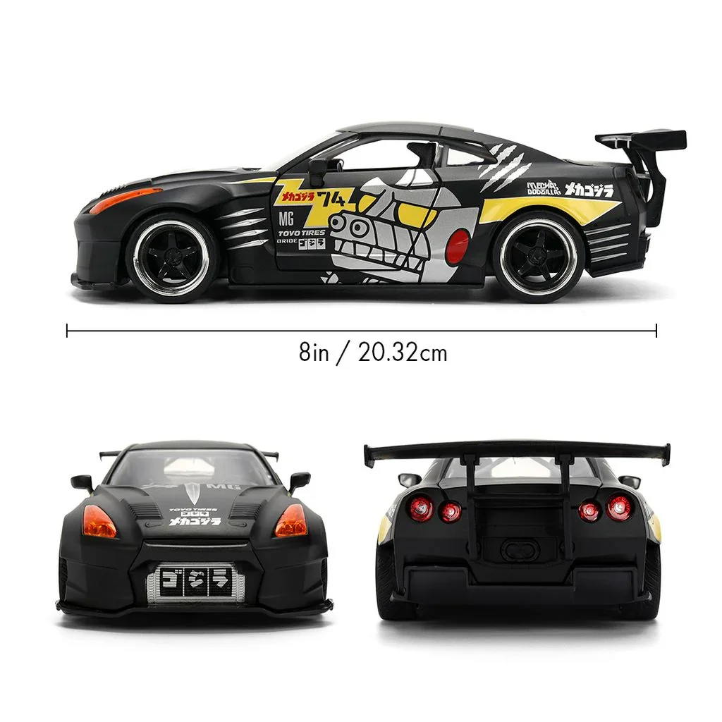 Godzilla - 2009 Nissan GT-R R35 Ben Sopra 1:24 Scale Diecast Vehicle - Image 8