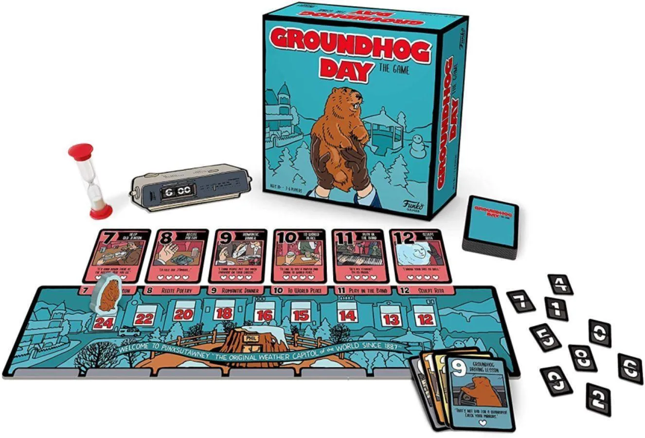 Groundhog Day - The Game & Punxsutawney Phil Flocked Pop! Vinyl Bundle - Image 4
