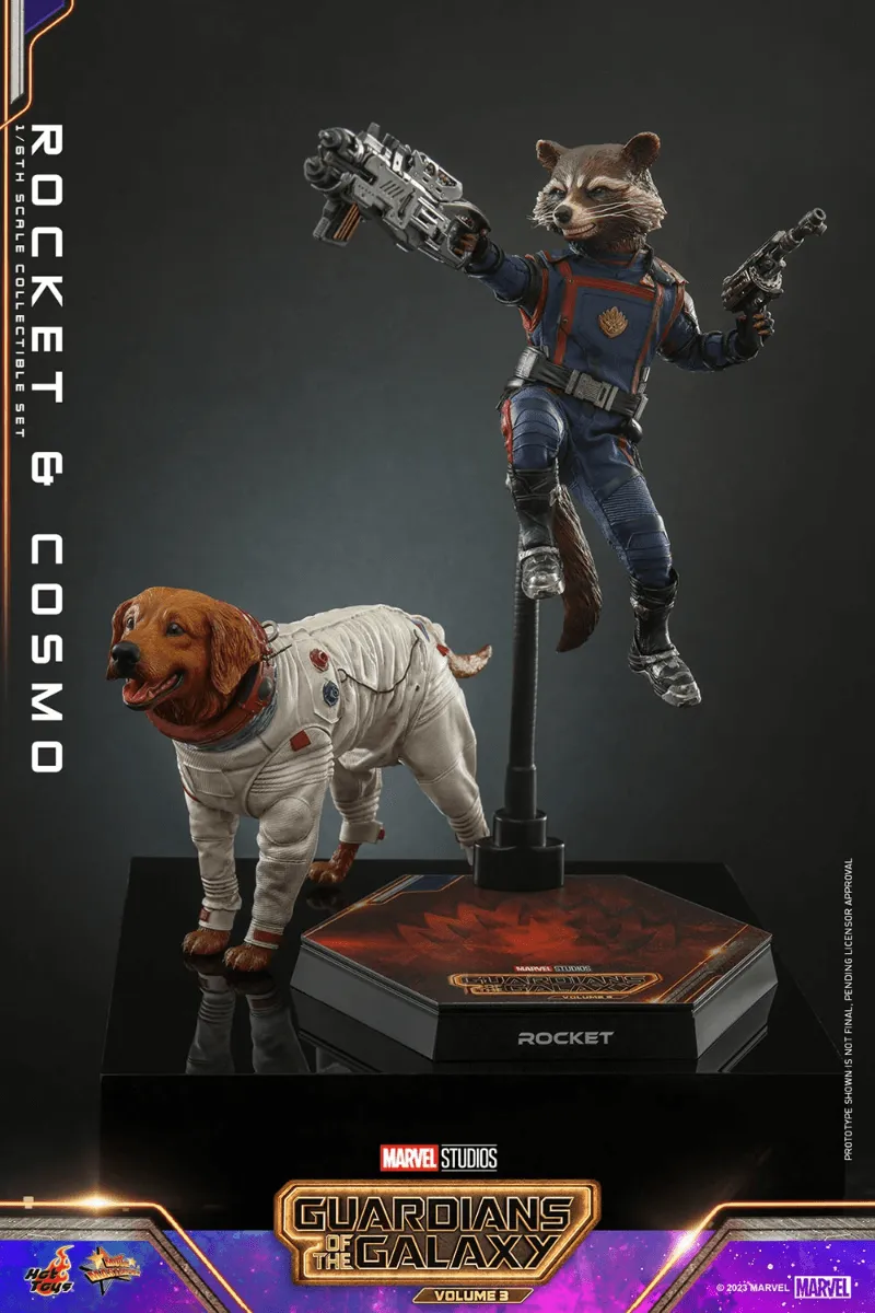 Guardians of the Galaxy Vol 3 - Rocket and Cosmo 1:6 Scale Hot Toy Action Figure - Image 4