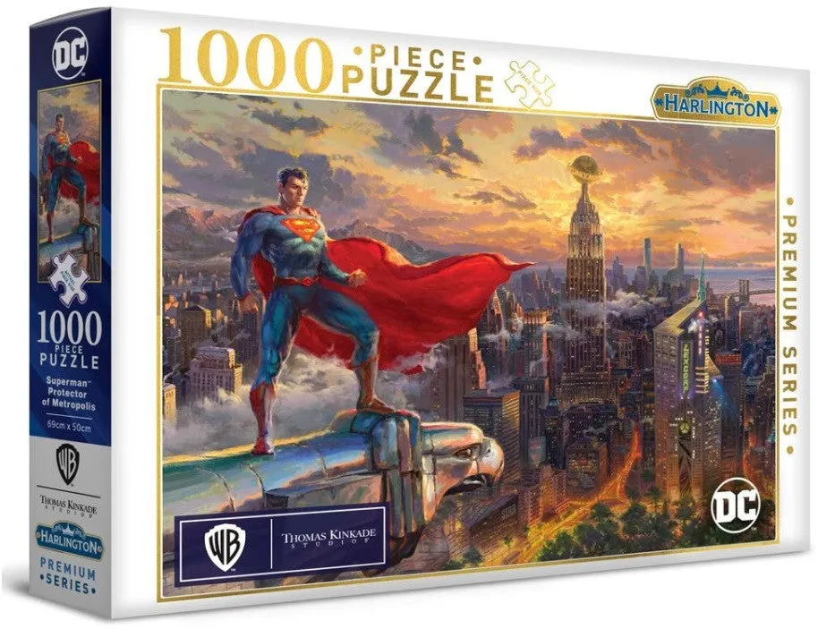Harlington Thomas Kinkade PQ DC Comics Superman Protector of Metropolis 1000 pieces - Image 2