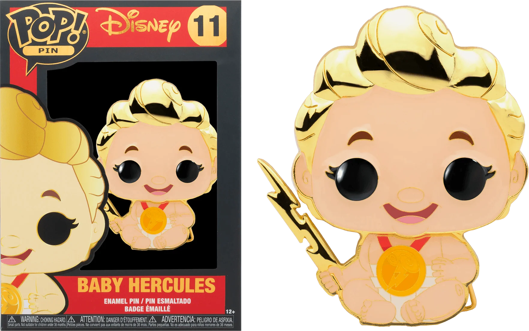 Hercules - Baby Hercules (with chase) 4" Pop! Enamel Pin