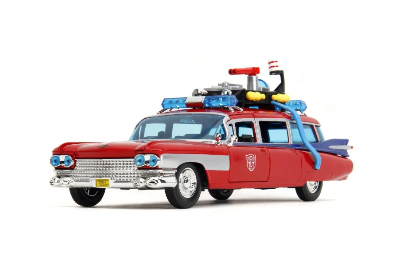 Hollywood Rides - Ghostbusters ECTO-1 X Optimus Prime Mash-up 1:24 Scale Diecast Vehicle - Image 3