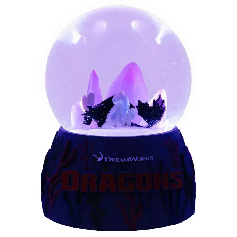 How to Train your Dragon - Toothless & Light Fury Light-up Snowglobe - Image 6