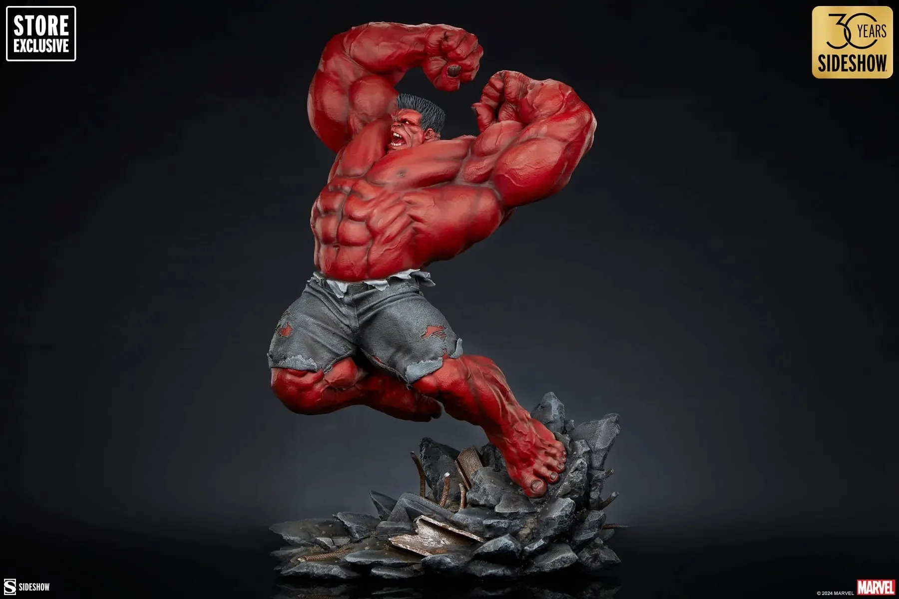 Hulk - Red Hulk: Thunderbolt Ross Premium Format Statue - Image 6