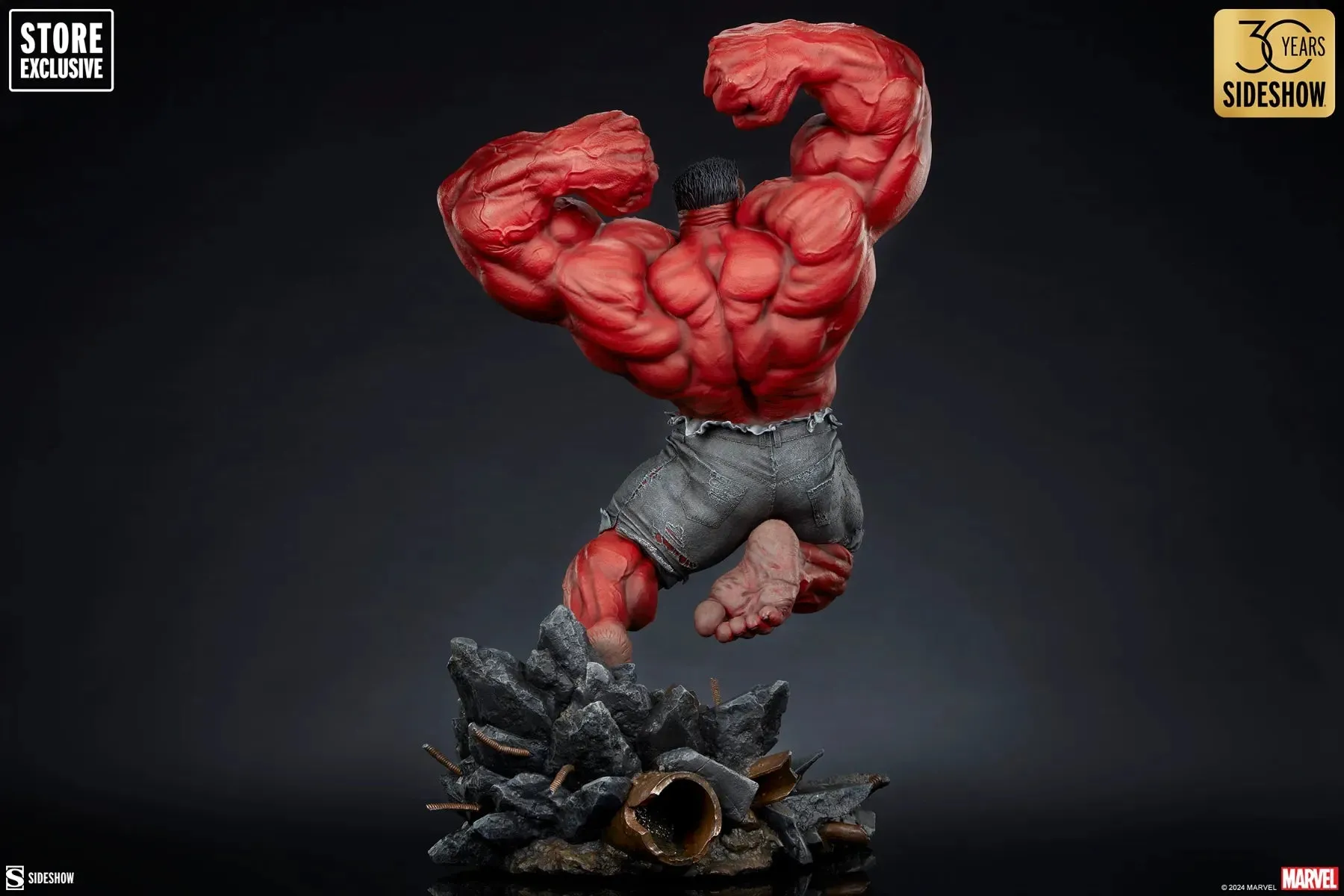 Hulk - Red Hulk: Thunderbolt Ross Premium Format Statue - Image 7
