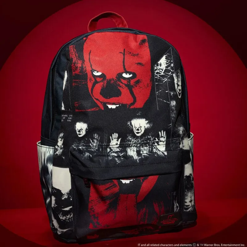I Heart Horror - IT (Pennywise) Nylon Full-Size Backpack - Image 2