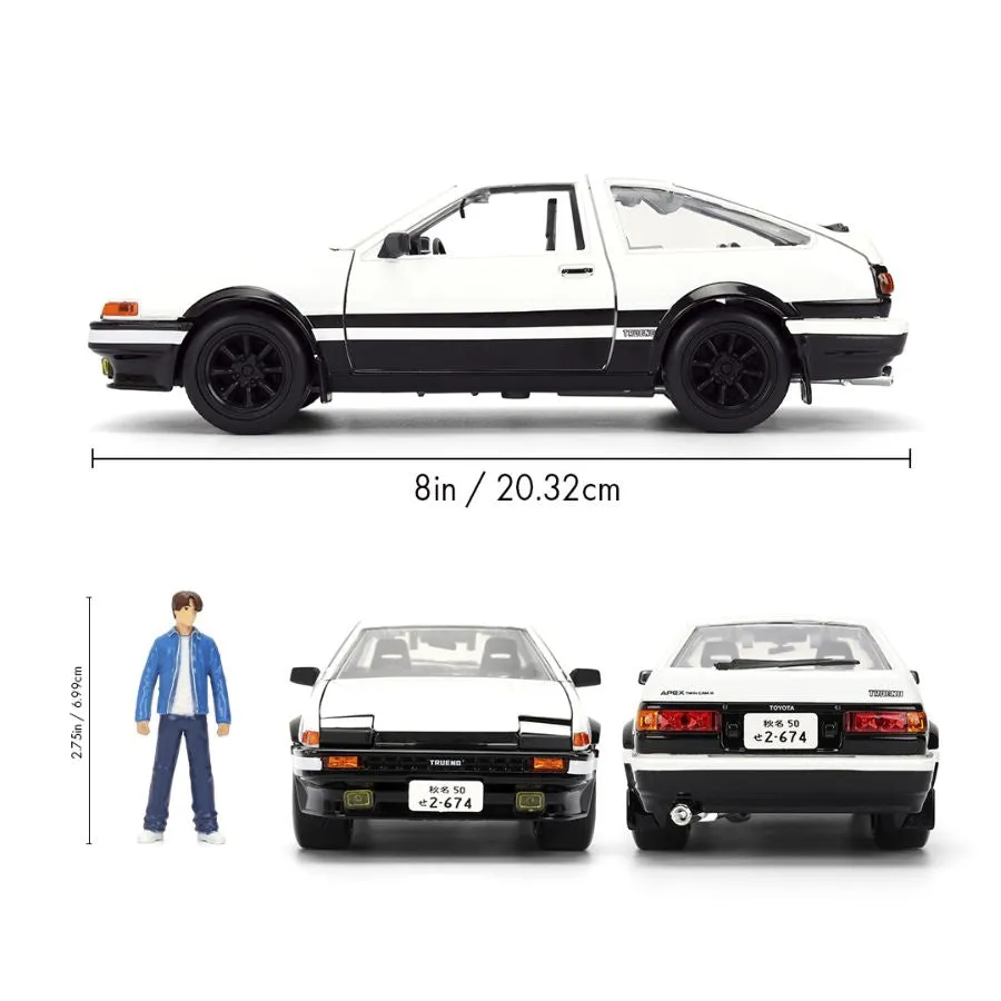 Initial D - 1:24 1986 Toyota Trueno with Takumi - Image 8