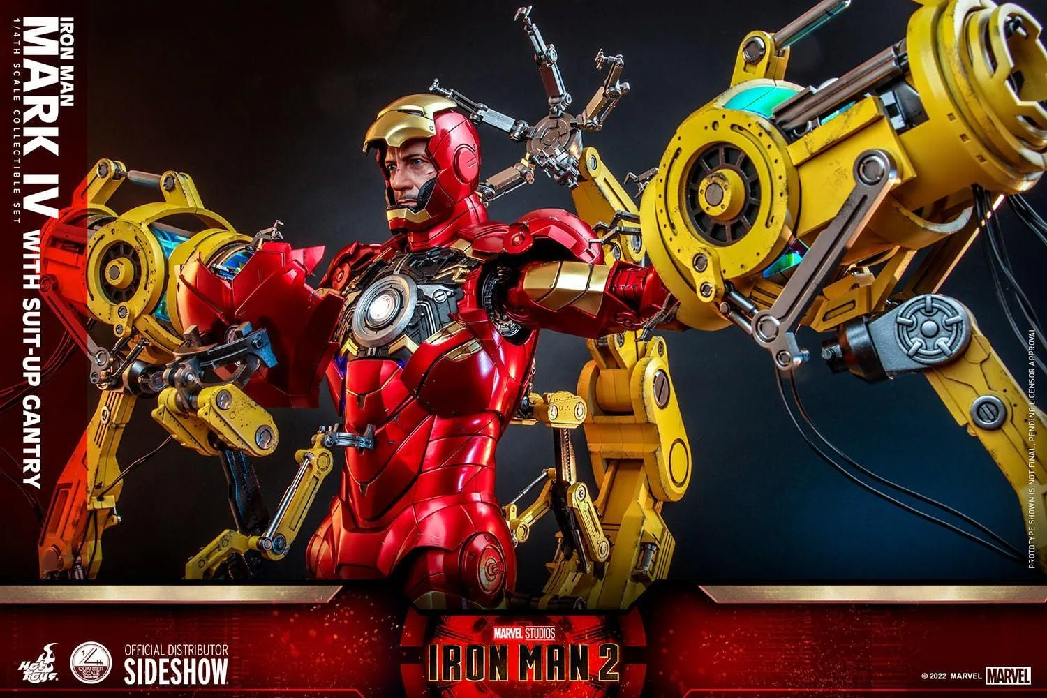Iron Man 2 - Mark IV Deluxe with Gantry 1:4 Scale Collectable Action Figure - Image 13