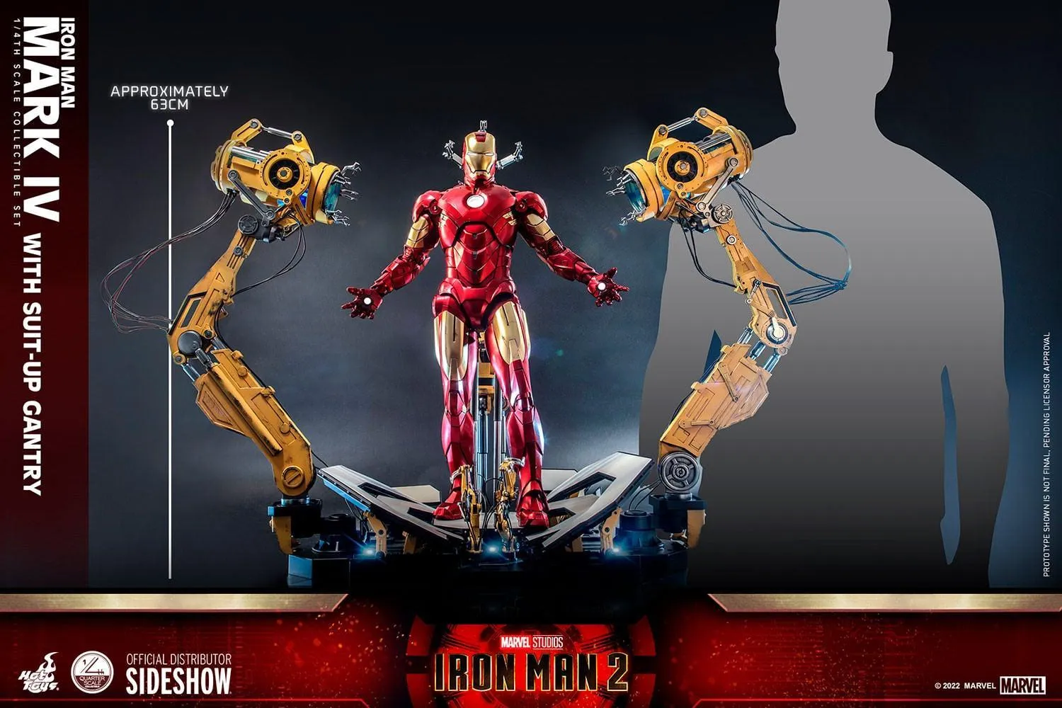 Iron Man 2 - Mark IV Deluxe with Gantry 1:4 Scale Collectable Action Figure - Image 5