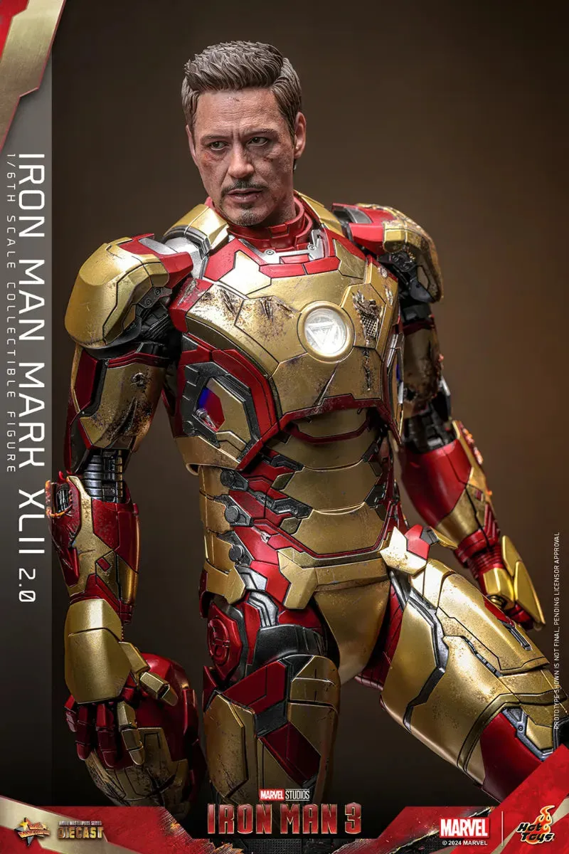 Iron Man 3 - Iron Man Mk 42 (2.0) 1:6 Scale Collectable Action Figure - Image 8
