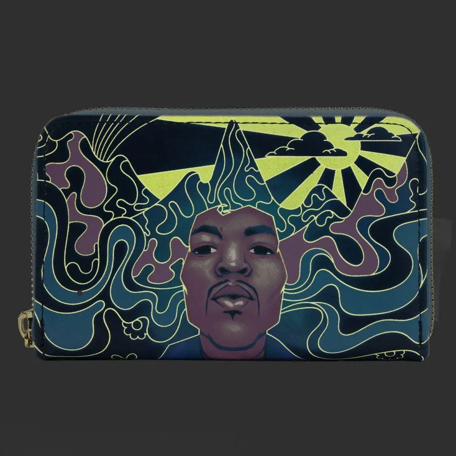 Jimi Hendrix - Psychadelic Landscape Glow Zip Purse - Image 2