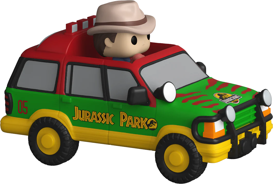 Jurassic Park - Dr. Alan Grant & Jurassic SUV Bitty Pop! Ride Vinyl - Image 2