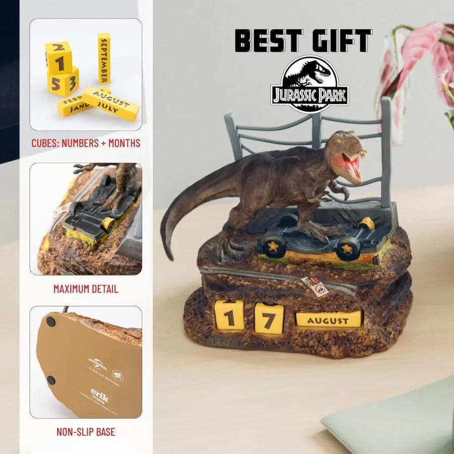 Jurassic Park - T-Rex 3D Perpetual Calendar - Image 2