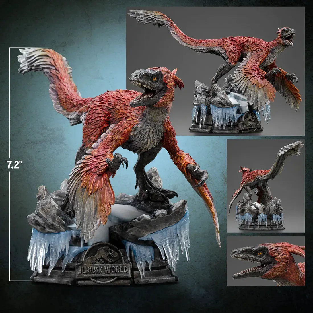 Jurassic World 2 - Pyroraptor 1:20 Statue - Image 3