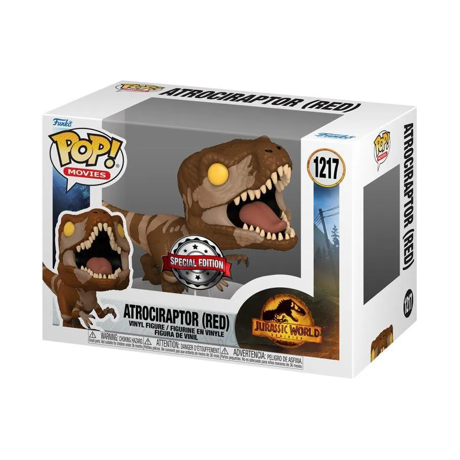 Jurassic World 3: Dominion - Atrociraptor (Red) US Exclusive Pop! Vinyl [RS] - Image 3