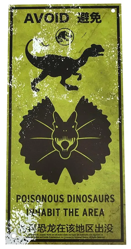 Jurassic World - Metal Warning Signs - Image 10