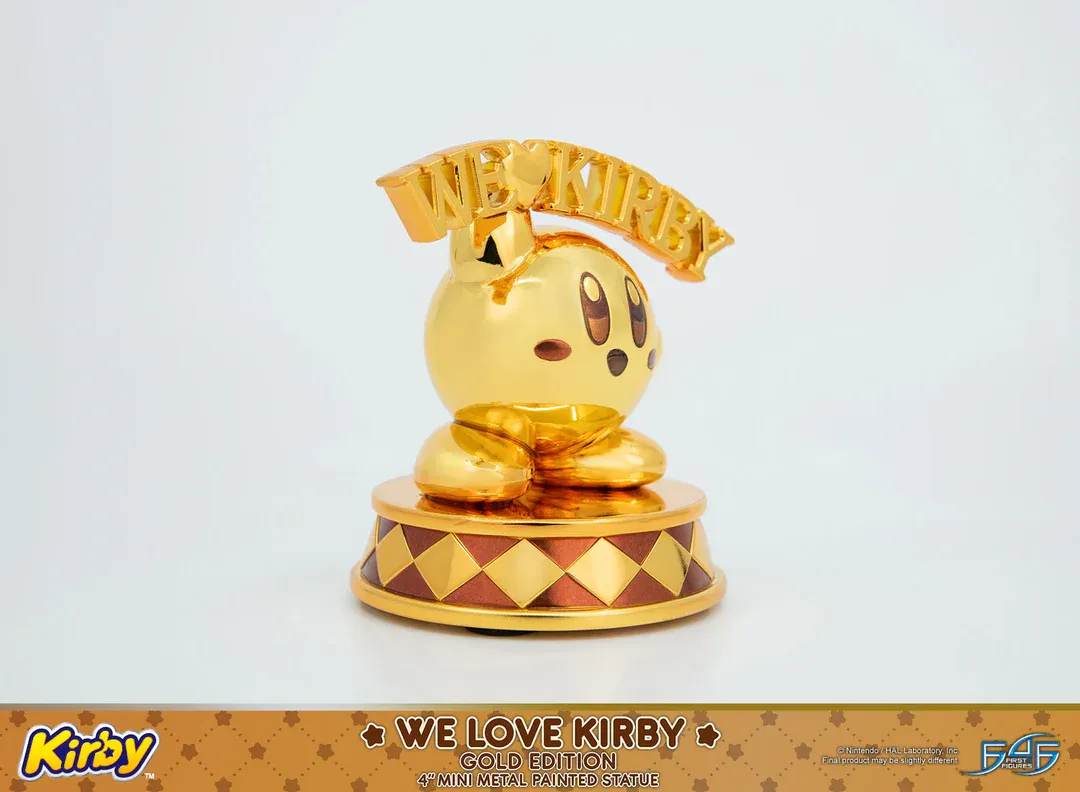 Kirby - We Love Kirby Diecast Statue [Gold Version] - Image 9