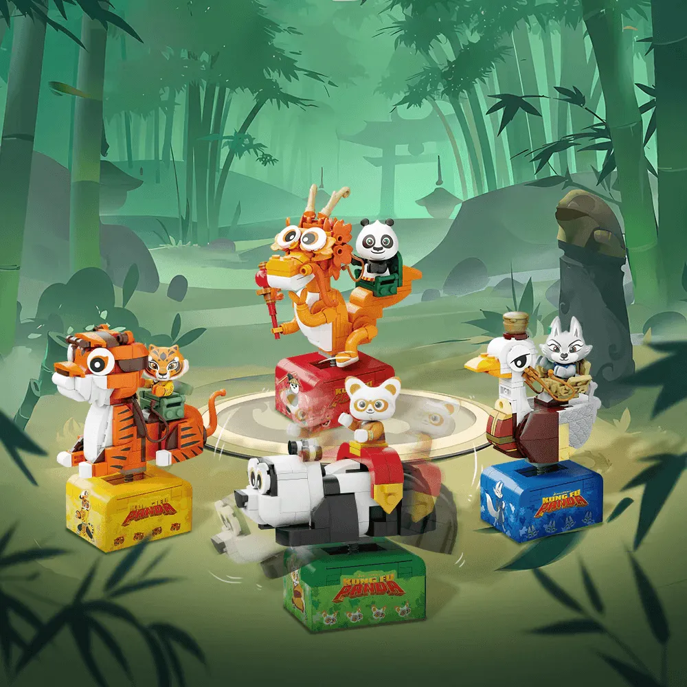 Kung Fu Panda - Po on SkateKart Buildable Figure (186pcs) - Image 3