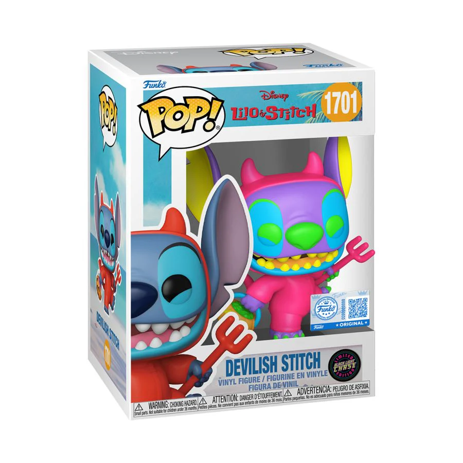 Lilo & Stitch - Stitch as Devil US Exclusive (with Chase) Pop! Vinyl [RS] - Image 4