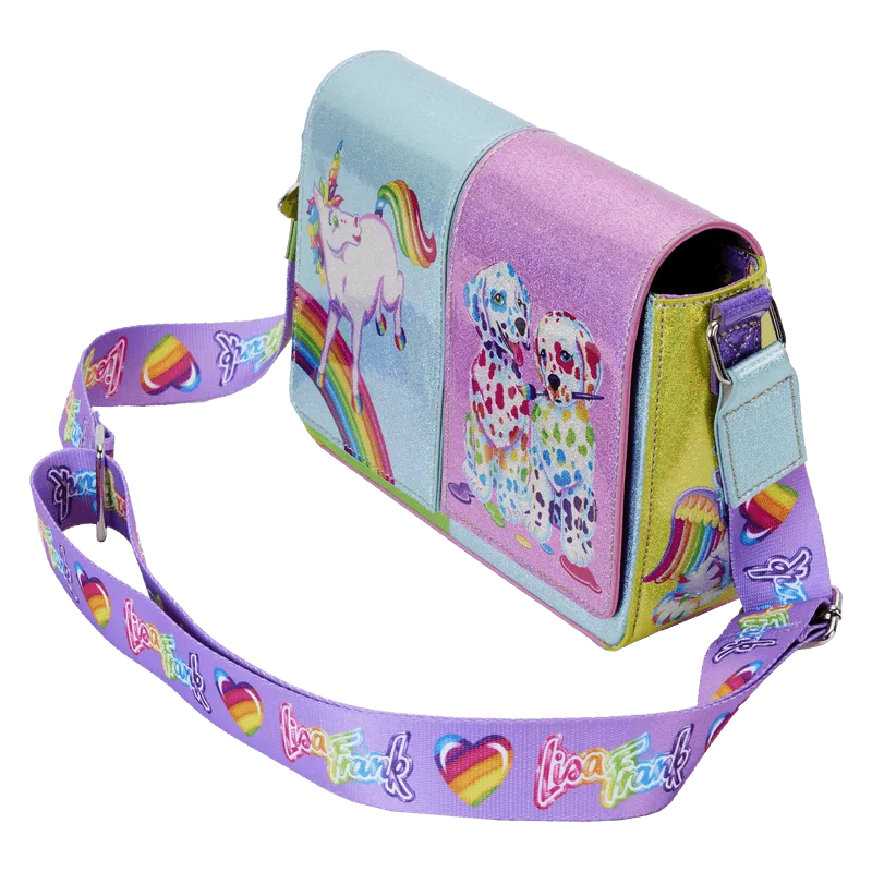 Lisa Frank - Holographic Glitter Color Block Crossbody Bag - Image 7
