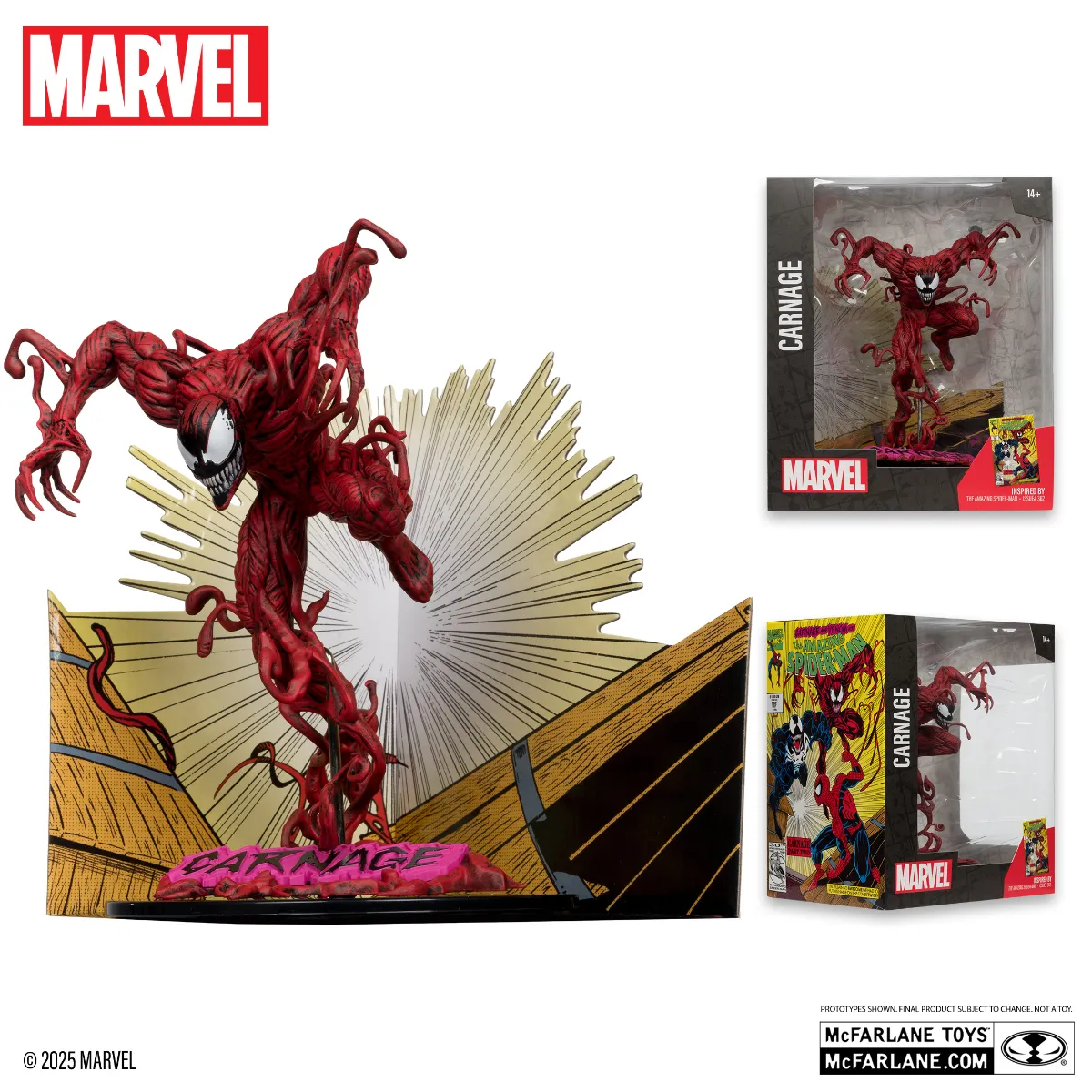 Marvel - Carnage "The Amazing Spider-Man #362" 1:10 Scale Posed Figure - Image 4